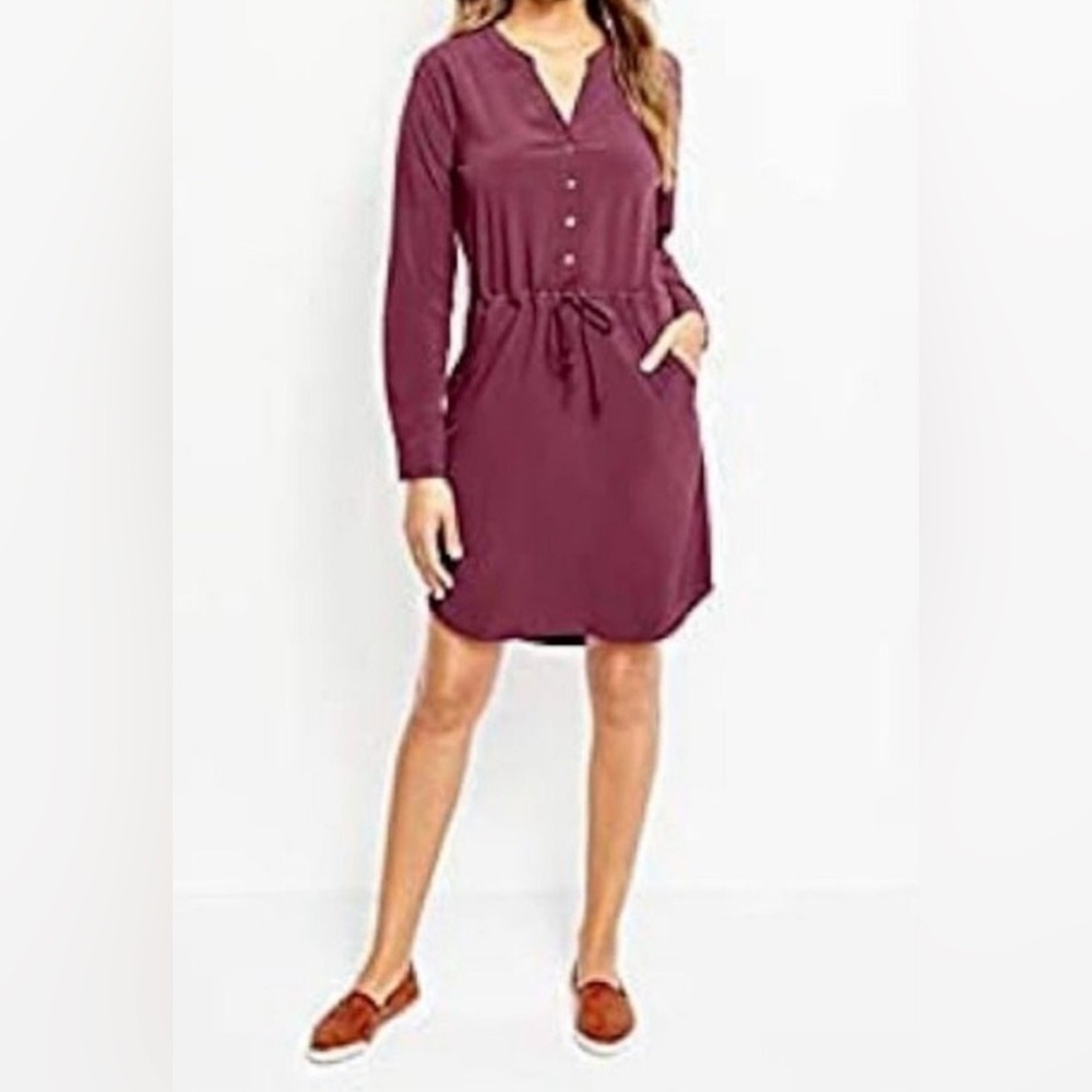 Orvis Women's Pack And Go Dress  Size Medium Burgundy-Maroon Outdoors Travel
